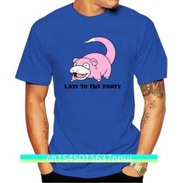 Funny Men t shirt white tshirt tshirts Black tee Slowpoke Late To The Party Mens TShirt Short Sleeve Tshirt 220702