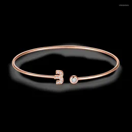 Bangle Fashion Zodiac Sign Aries Cuff Ladies Hand Bracelet Horoscope Astrology Adjustable Bangles BraceletBangle Inte22