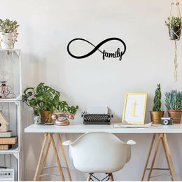 Family Forever Infinity Sign Symbol Decorative Accent Decor Wall Decor Word Sign