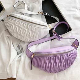 Waist Bags Fashion Women 2022 Designer Chest Bag PU Adjustable Shoulder Strap Crossbody Travel Belt Pouch Phone PouchWaist