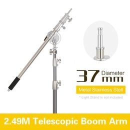 Tripods 106cm-249cm Stainless Steel Cross Arm Bar With Weight Bag Po Studio Accessories Extension Rod Kit Light StandTripods