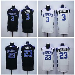 NC01 Top Quality 1 3 The Film Version of One Tree Hill Lucas Scott 23 Nathan Scott jersey Double Stitched College Basketball Jerseys Size S-XXL