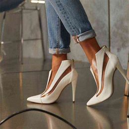 2022 scarpe singole sandali da donna scarpe da donna a punta Sandali grandi con tacco alto cucito in rete sexy a spillo
