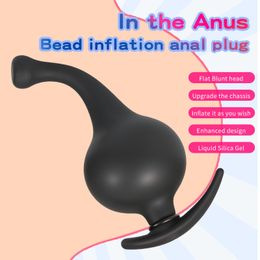 Silicone Inflatable Pump Super Large Anal Dildo Butt Plug Anus Vagina Dilator Prostate Massage BDSM sexy Toys For Women Men