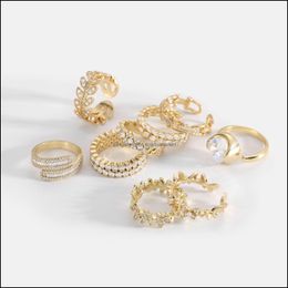 Ziron Stainless Steel 18K Gold Ring Adjustable Open Rings Women Anillos Jewelry Bague Femme Ringen Fidget 2022 Waterproof Drop Delivery 2021