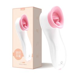 -Climax Vibrator Tongue Lick Tool Pussy Tool pour femmes Masturmateur électrique Produits adultes Massage de mamelon Massage sexy