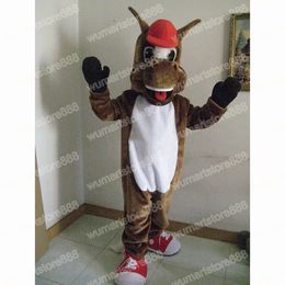 Halloween Horse Mascot Costume High Quality Cartoon Animal Theme Character Carnival Festival Fancy dress Adults Size Xmas Outdoor Party Outfit