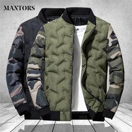 Mens Winter Jackets and Coats Outerwear Clothing Camouflage Bomber Jacket Men's Windbreaker Thick Warm Male Parkas Military 201127