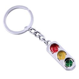 Traffic Light Keychain Wedding Party Favor and Gift Alloy Car Key Ring Metal Bag Pendant