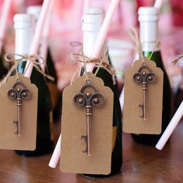 Key Bottle Opener Keychain Metal Key Wine Beer Bottle Opener Wedding Gifts for Guests Wedding Party Favors Souvenir Gifts