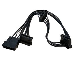 Computer PC Desktop 4Pin Molex to 3-port IDE Power Socket Supply Cable 18AWG for Mainboard ATX Host Case