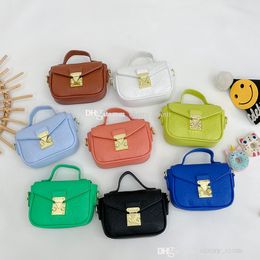 Children Floral handbag 2022 kids Embossed designer small square bag sweet baby girl chain crossbody bags accessories change purse F1342