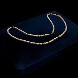 14k Gold Freshwater pink Pearl Beaded Necklace