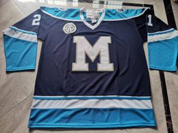 Custom Hockey Jersey Men Youth Women Vintage St. Michaels Majors 21 BOYCE High School Size S-6XL or any name and number jersey