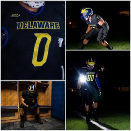 Uf CeoMitNess 2020 Delaware Blue Hens Ryan Allen Nate Darling Justyn Mutts Kevin Anderson Collin Goss DEJOUN LEE NCAA American Football Jersey