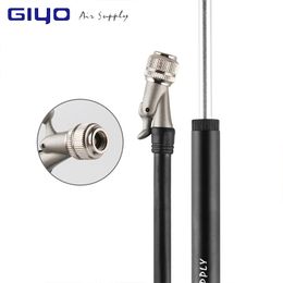 GIYO GS-02D Foldable 300psi High-pressure Bike Air Shock Pump with Lever & Gauge for Fork & Rear Suspension