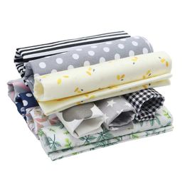 Fabric 7 Pcs 50x30cm Sewing Cloth Patchwork Quilt Squares Fabrics Handmade Cotton Tissues For Needlework DIY Material