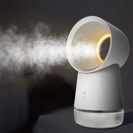 Electric Desktop Cooling Air Moist Humidifiers Fan Personal Mini Cooler Fans Summer For Home Office Quiet USB Charging