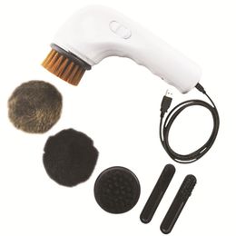 Jron USB Rechargeable Brush Machine Shine Multi-function Handheld Mini Electric Shoe Polisher 201021