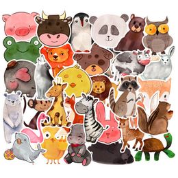 50Pcs Ink Style Animalsl Stickers Skate Accessories Waterproof Vinly For Skateboard Laptop Luggage Bicycle Motorcycle Phone Car Decals Party Decor