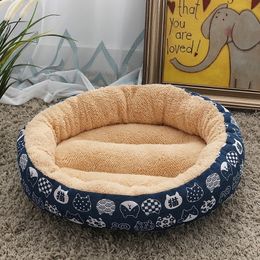 Fleece Pet Dog Cat Warm Bed House Plush Cosy Nest Mat Pad Sweet Puppy Room Comfortable For Cats Y200330