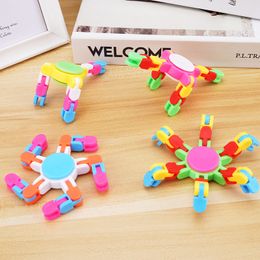 Finger Toy Decompression Mechanical Gyro Deformation Mecha Chain Fingertip Rotation Children's Creative Toys