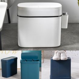 Premium Trash Bin With Lid Large Trash Can Trash Basket Garbage Bin Garbage Can Waste Bin Waste Can Wastebasket Waste Container 220408