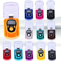 Mini 12 Colors ABS Digital LED Electronic LCD Counter Ring Manual Counter Boxed LK217