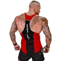 Mens Bodybuilding Tank top Gyms Fitness sleeveless shirt Male Cotton clothing Fashion Singlet vest Undershirt 220527