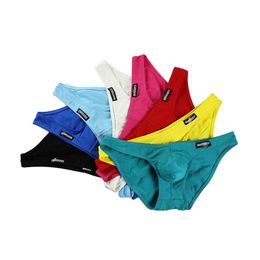 Underpants 8 Pcs Men Sexy Briefs Low Rise Underwear Bikini Cotton Mini Panties Bulge Pouch Slips Lingerie Cueca Hombre