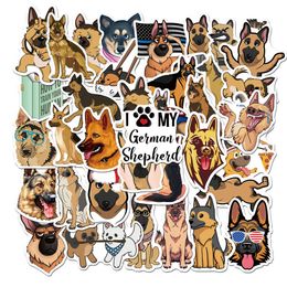 New Sexy 50pcs Pet Shepherd Dog Cartoon Cute Graffiti Sticker Guitar Suitcase Laptop Motorcycle Fridge Kids Classic Toys Sticker Decals