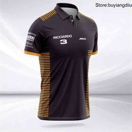 2022 New f1 t-shirt Formula One Racing Short Sleeve Official Brand Men Breathable POLO Shirt Jersey Customised F1 Car Fans T-shirts Team RI0U