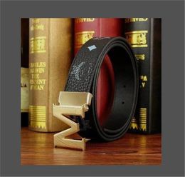 Luxury fashion smooth buckle retro design Black gold and silver buckle belt for men, Nuzhen cowhide 15 Colours optional high quality