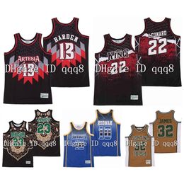 NC01 NCAA 23 James JAMES 13 HARDEN KAWHI 22 LEONARD DENNIS 10 RODMAN ALTERNATE JERSEY Irish High School 100% Stitched Basketball Jersey