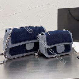 shoulder fashion bags lady famous designer handbags plain messenger totes coin purse crossbody shopping flaps women chain hasp blue denim plain stripes wallets