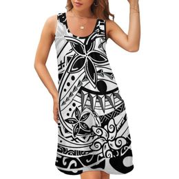 Floral Women Spring Breathable Prettytittlething Dress Samoan Tribal Casual Dresses Custom DIY Factory Price 220722
