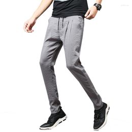 Men's Pants Mens Joggers Nice Trousers Men Casual Slim Fit Solid Elastic Waist Quick Dry Harem Sweatpants Jogger Drak22