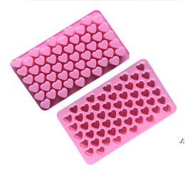 Heart Cake Mould Silicone Ice Cube Tray Chocolate Fondant Mould Maker Pastry Cookies Baking Cake Decoration Tools Heat by sea BBB14783