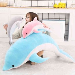 Pc Cm Kawaii Dolphin Plush Toy Beautiful Stuffed Soft Animal Dolls For Children Girls Sleeping Finger Gift J220704