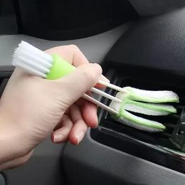 Ice Scraper Car Brush Air Conditioning Outlet Crevice clean the dashboard Corner Cleaning Dust Collector Keyboard Accessories 0425