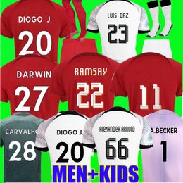 21 22 23 season home away 3rd RED DARWIN soccer jerseys 2022 2023 Mohamed Diogo Luis DIaz Alexander Arnold football shirts men kids kit uniform FA A.BECKER carabao CUP
