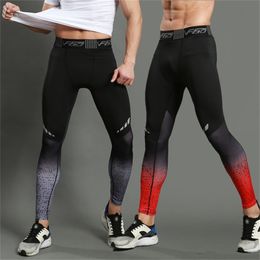 Gym Running Compression Pants Tights Men Sports Leggings Fitness Sportswear Long Trousers Training Skinny Leggins 220429