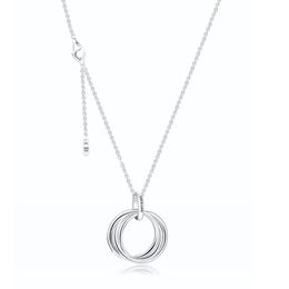 Chains Circle Of Love Necklaces 100% 925 Sterling Silver Jewellery