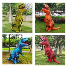 Mascot doll costume Halloween Carnival Costume Tyrannosaurus Rex Inflatable Garment Adult Dinosaur Inflatable Clothes Festive Party Costume