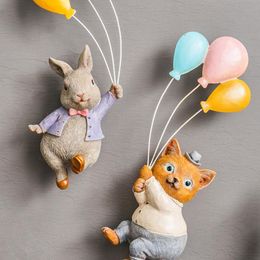 Decorative Objects & Figurines Nordic Ins Cute Balloon Animal Miniature Figurine Living Room Wall Hanging Decoration Children's Decorati