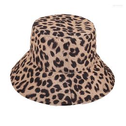 Beanie/Skull Caps Fisherman Hat Spring Unisex Leisure Travel Outdoor Sunshade Leopard Print Double-sided Dual Purpose Basin Hat1 Eger22