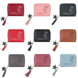 Wallets Fashion Letter Zipper Short Wallet Mini Coin Purse Card Organising Holder Portable Gifts For Women And GirlWallets WalletsWallets