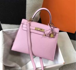 Designer Women Bags Purse Genuine Leather Handbags Totes Mini Messenger Bag Silver Gold Hardware Flat Handle Hardware Luxury Tote 22cm 25cm 28cm