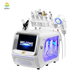 Multifunctional Beauty Equipment 8 in 1 RF facial lifting micro current hydrogen oxygen jet peel EMS microdermabrasion machine for skin management