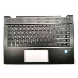 NEW For HP PAVILION X360 14-CD 14T-CD 14M-CD0001DX US Keyboard Laptop Palmrest Upper Case Touchpad L18947-001 Silver Edge